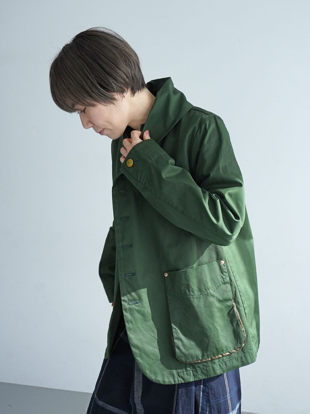 パラスパレス　ハイカウントギャバ　ショール襟　ブルゾン　サイズ２ ハイカウントギャバコートとブルゾン PAL'LAS PALACE ONLINE STORE